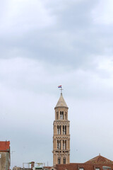 Fototapeta premium Historical city centre of Split, Croatia. Beautiful view of the promenade.