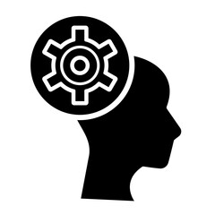 Intelligence glyph icon