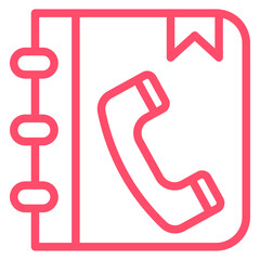 Phone Book Icon Style