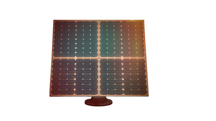 illustrazione di pannello fotovoltaico per la produzione di energia elettrica