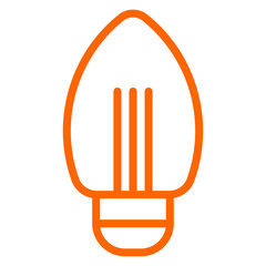 Candle Bulb Icon Style