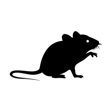 recommend clip art: silhouette of a mouse side view 