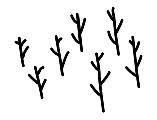 Prehistoric cave paintings. Old drawings of primitive people, stone age art. Ancient history and archeology. Primitive caveman sketch. Vector cartoon Illustration