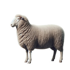 Fototapeta premium Sheep on a Transparent Background