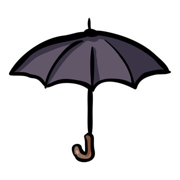 Umbrella Hand Drawn Doodle Icon