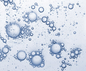 Niacinamide serum oil sample swatch texture with bubbles. Cosmetic Hyaluronic acid retinol science lab product