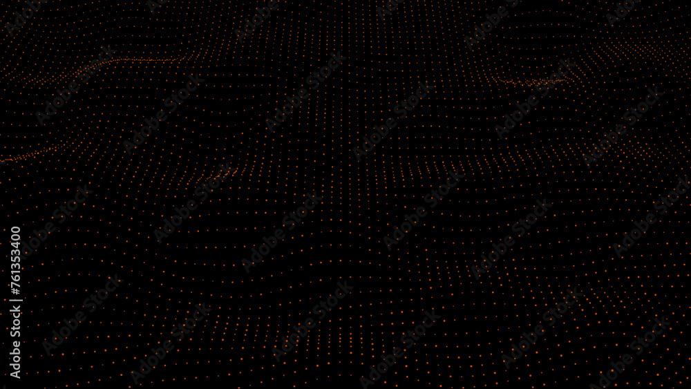 Poster abstract digital dot wave of particles background. futuristic point wave. technology background. abs