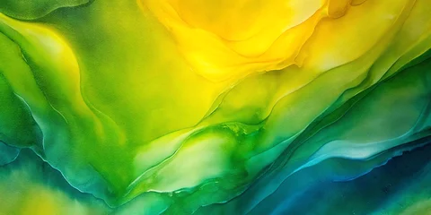 Photo sur Plexiglas Jaune watercolor abstraction, colored blurred texture ,  aquarelle background, banner  