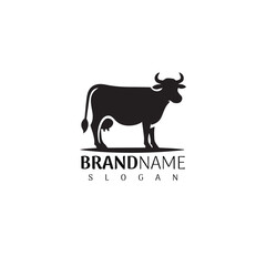 Silhouette of a Bull for Business or Farm Branding