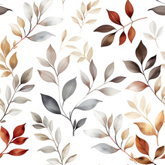 colourful seamless floral pattern ornament in watercolour