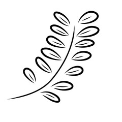 Obraz premium hand drawn laurel wreath