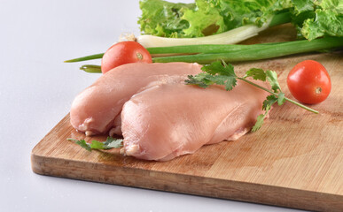 Raw chicken or uncooked chicken, fresh and healthy
