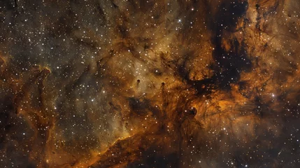 Tuinposter "Starry nebula with interstellar clouds of dust and gas. High-definition space photography. Astrophotography concept for design and print" © LOMOSONIC