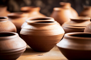 Fototapeta na wymiar Handicrafts from clay