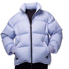 A close-up view of a winter jacket.