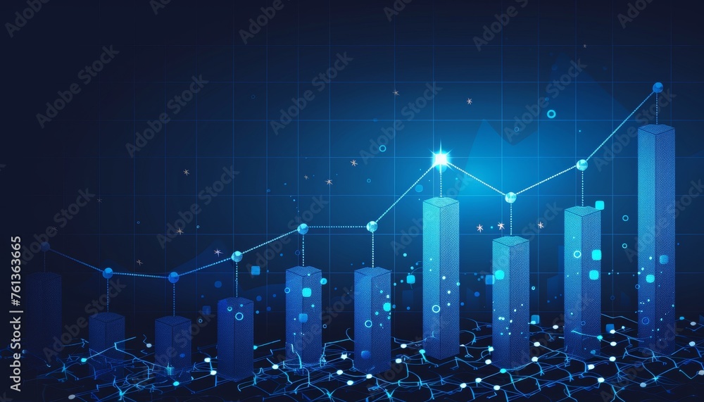 Aufkleber dynamic financial progress arrows backdrop with ample space for strategic text placement