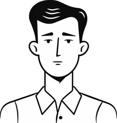 Confident Man Vector Drawing