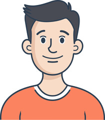 Joyful Man Vector Design