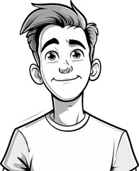 Suited Man Vector Sketch