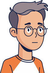 Happy-Go-Lucky Man Vector Drawing