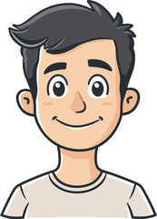 Elegant Man Vector Cartoon