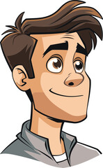 Thoughtful Man Vector Model