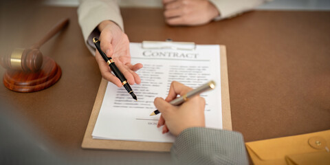 Company hired the lawyer office as a legal advisor and draft the contract so that the client could...