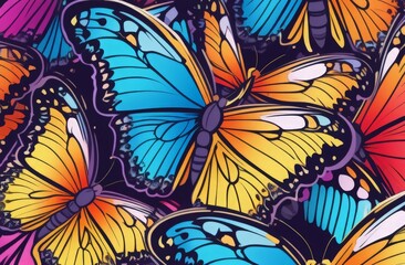 Fototapeta premium pattern with butterflies
