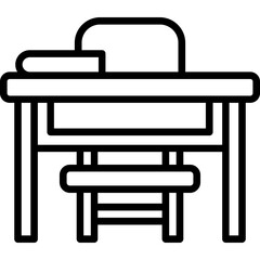 School Desk Icon