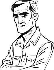 Stylish Man Vector Character