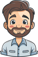 Thoughtful Man Vector Model