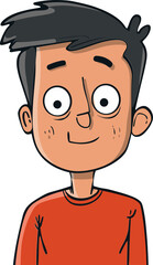 Cheerful Man Vector Silhouette