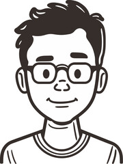 Obraz premium Stylish Man Vector Image