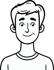 Confident Man Vector Sketch