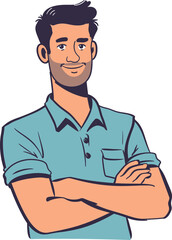 Cool Businessman Vector Avatar