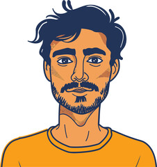 Confident Man Vector Sketch