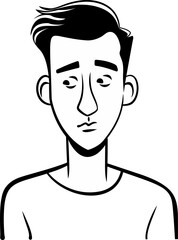 Intellectual Man Vector Art