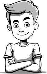 Confident Man Vector Concept