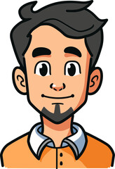 Elegant Man Vector Cartoon