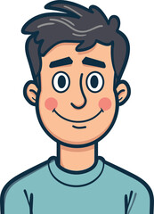 Rugged Adventurer Man Vector Portrait