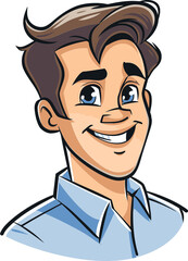 Fitness Coach Man Vector Illustration