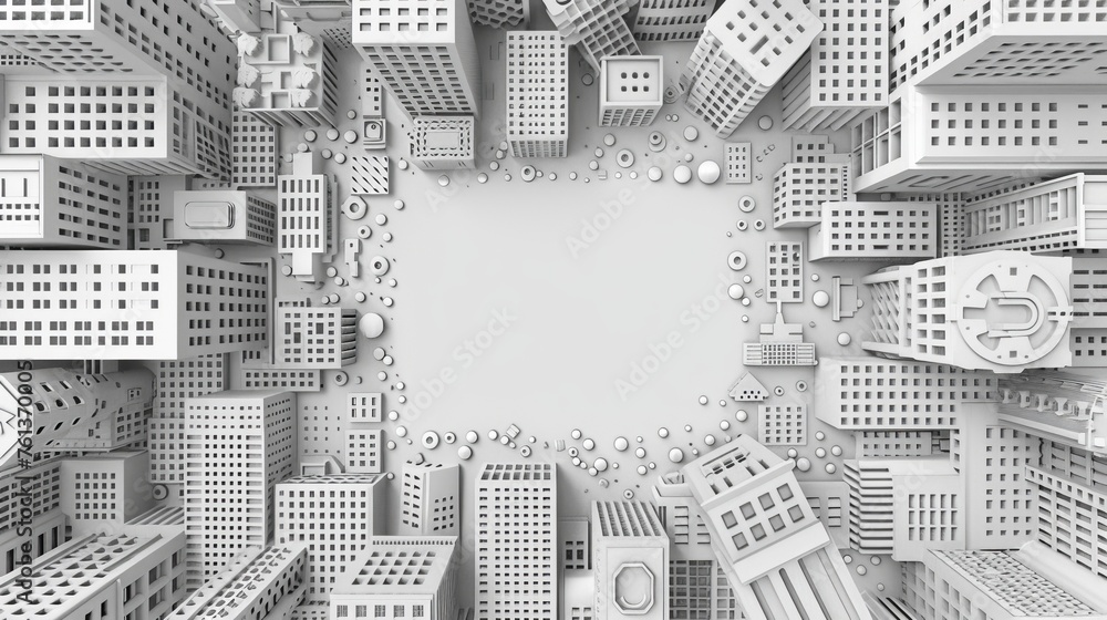 Poster professional 3d business background with ample room for text placement and copywriting