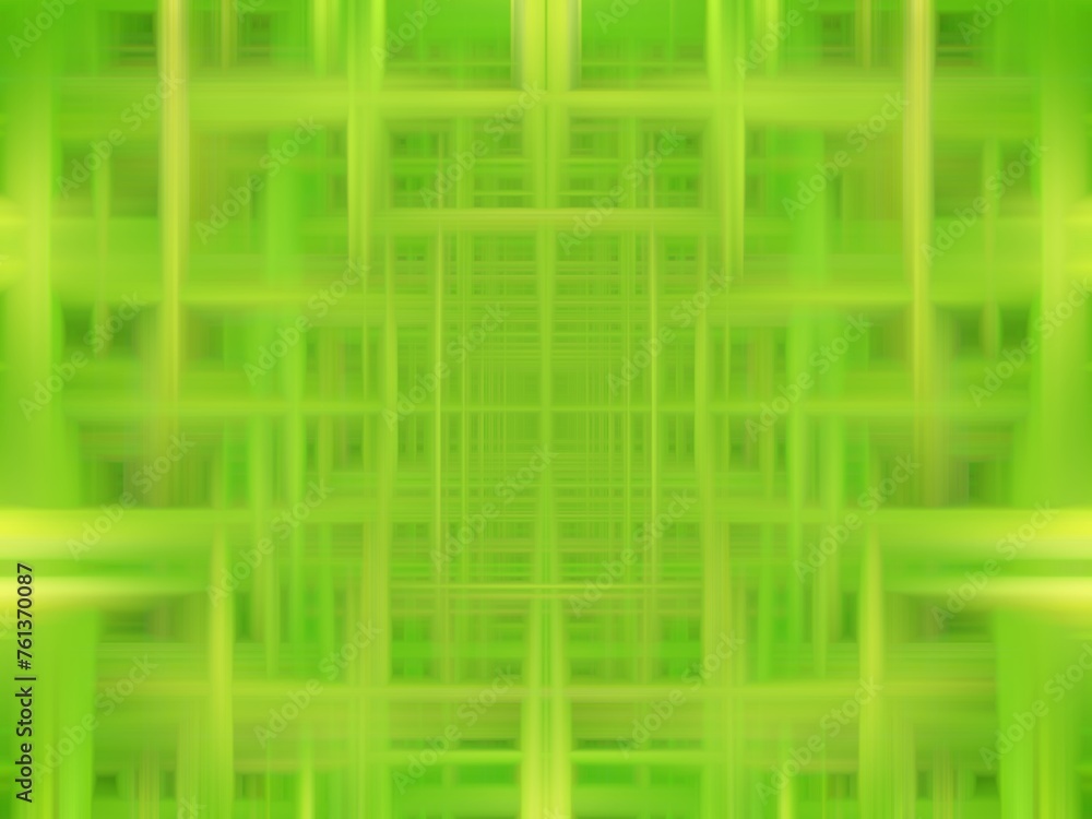 Poster green background with effect of rays, straight lines, depth and blur - abstract graphic. topics: car