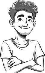 Street Photography Enthusiast Man Vector Art