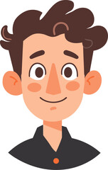 Wellness Advocate Man Vector Portrait