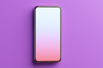 Phone with pink and purple background