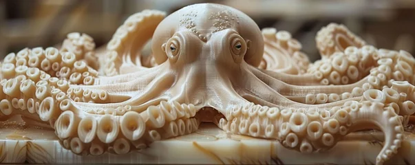 Deurstickers 3D printer making objects © Павел Озарчук