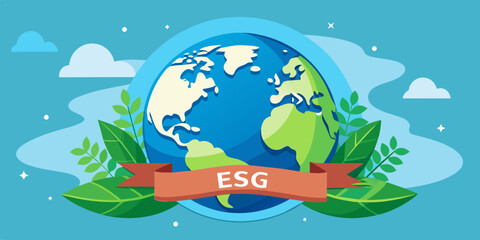 world globe planet earth background banner sustainable environment ecology nature regeneration eco friendly green energy care for nature esg concept
