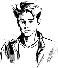 Extreme Sports Athlete Man Vector Concept