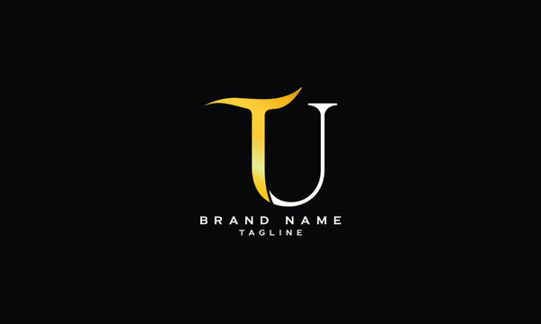 TUJ, TJU, UTJ, UJT, JUT, JTU, TJ, JT, Abstract initial monogram letter alphabet logo design